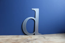 Load image into Gallery viewer, lower case georgia font metal letter d