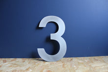 Load image into Gallery viewer, modern style metal number 3