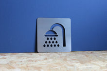 Load image into Gallery viewer, Shower Square Metal Sign