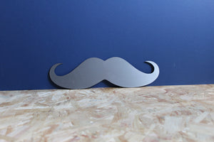 metal moustache sign