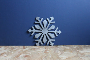 snowflake metal sign