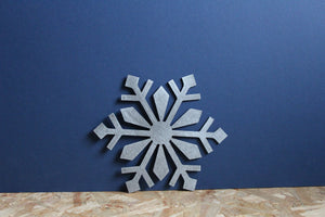 snowflake metal sign