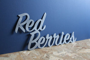 Red Berries custom personalised mild steel metal sign