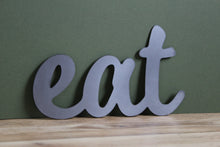 Load image into Gallery viewer, plasma cut eat metal word sign