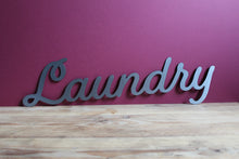 Load image into Gallery viewer, plasma cut metal laundry sign