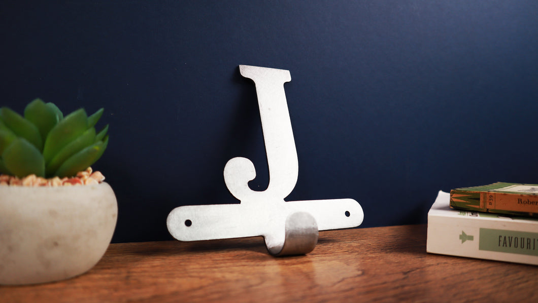 Custom Metal Letter Hook J