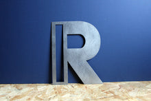 Load image into Gallery viewer, Large Metal Letter R, Industrial Style