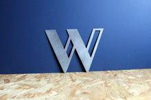 Load image into Gallery viewer, Large Metal Letter W, Industrial Style