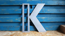 Load image into Gallery viewer, Large Metal Letter K, Industrial Style