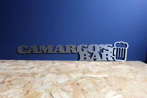 custom metal bar sign