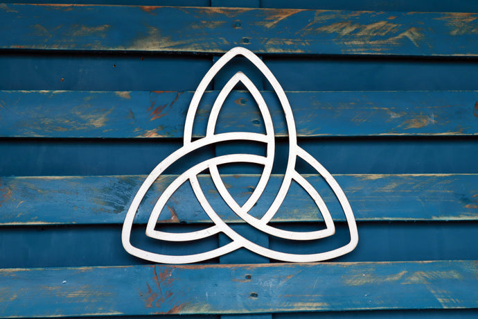 celtic knot metal sign