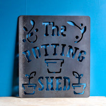 Load image into Gallery viewer, the potting shed metal sign