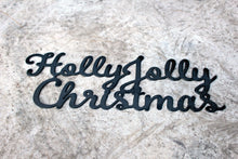 Load image into Gallery viewer, Holly Jolly Christmas Metal Sign