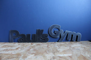 Paul's Gym custom personalised mild steel metal sign